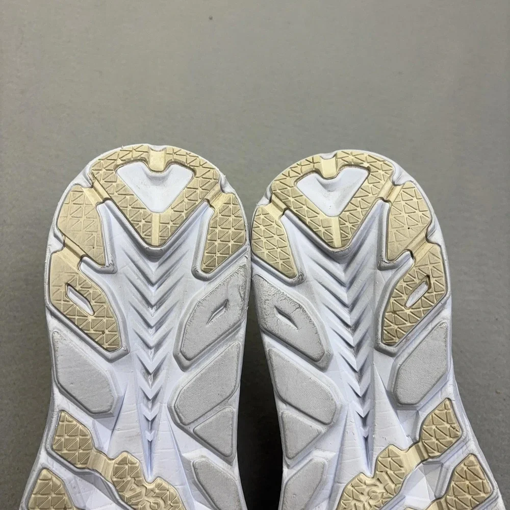 Hoka One One Clifton 8 Shoes Womens Size 8.5 White Sneakers 1119394 BDBBW